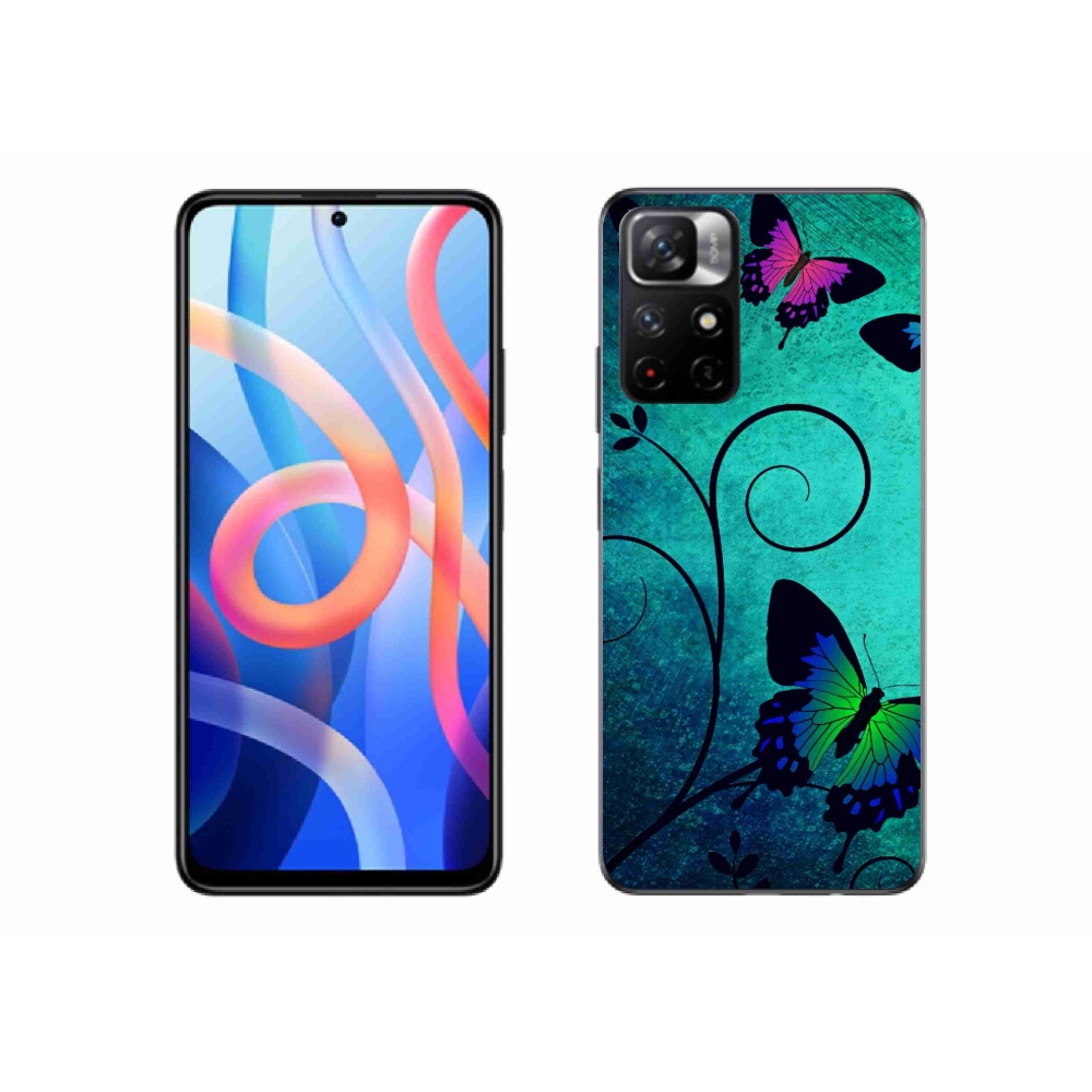 Gélový kryt mmCase na Xiaomi Poco M4 Pro 5G - farební motýle