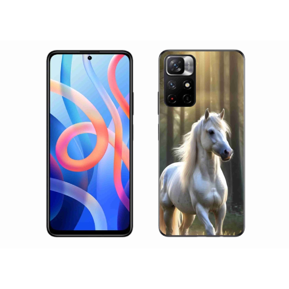 Gélový kryt mmCase na Xiaomi Poco M4 Pro 5G - biely kôň 3