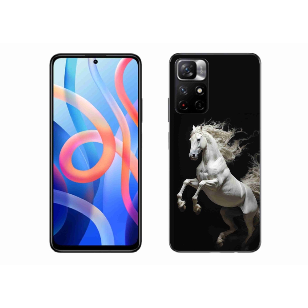 Gélový kryt mmCase na Xiaomi Poco M4 Pro 5G - biely kôň 4