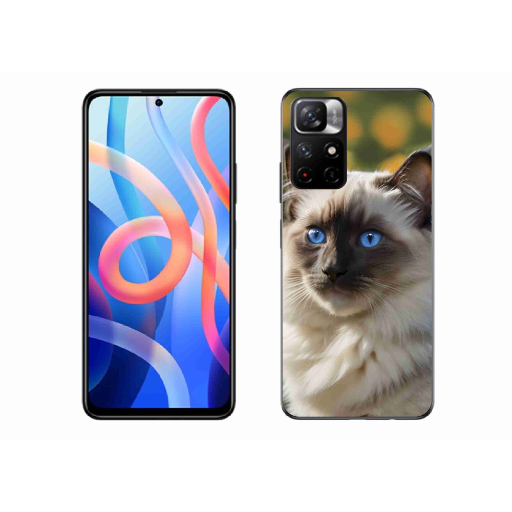 Gélový kryt mmCase na Xiaomi Poco M4 Pro 5G - biely ragdoll