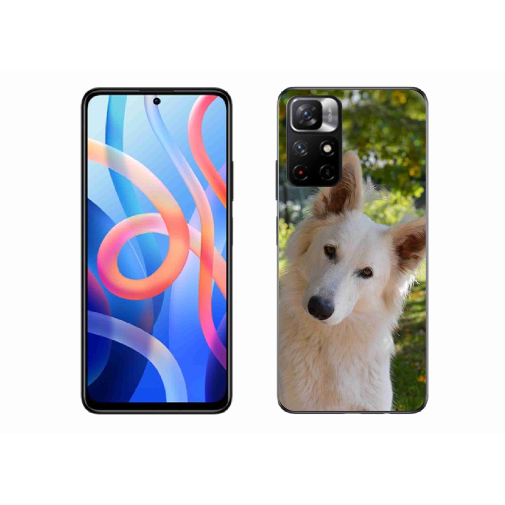 Gélový kryt mmCase na Xiaomi Poco M4 Pro 5G - biely švajčiarsky ovčiak 1