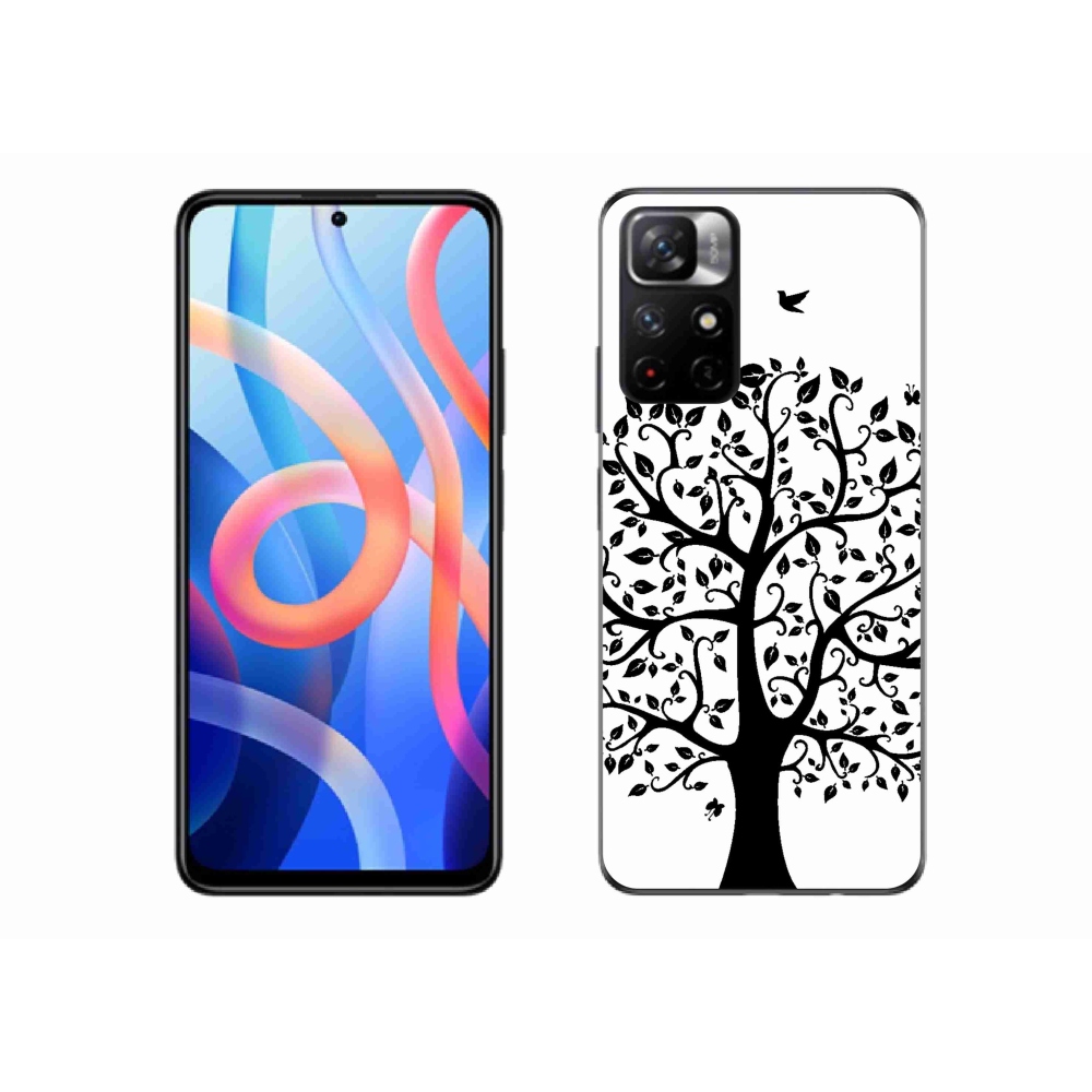 Gélový kryt mmCase na Xiaomi Poco M4 Pro 5G - čiernobiely strom