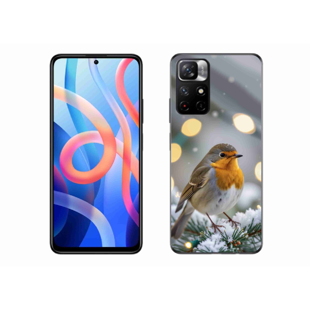Gélový kryt mmCase na Xiaomi Poco M4 Pro 5G - červienka v zime