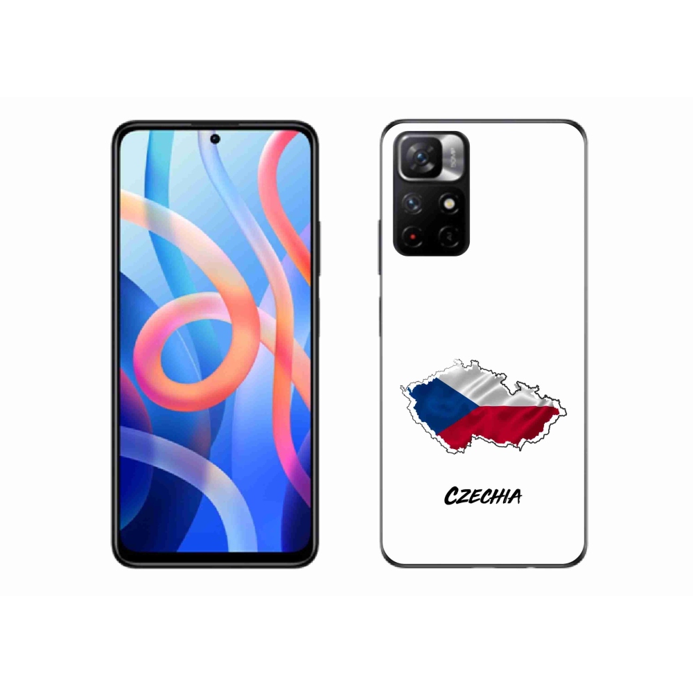 Gélový kryt mmCase na Xiaomi Poco M4 Pro 5G - Czechia biele pozadie