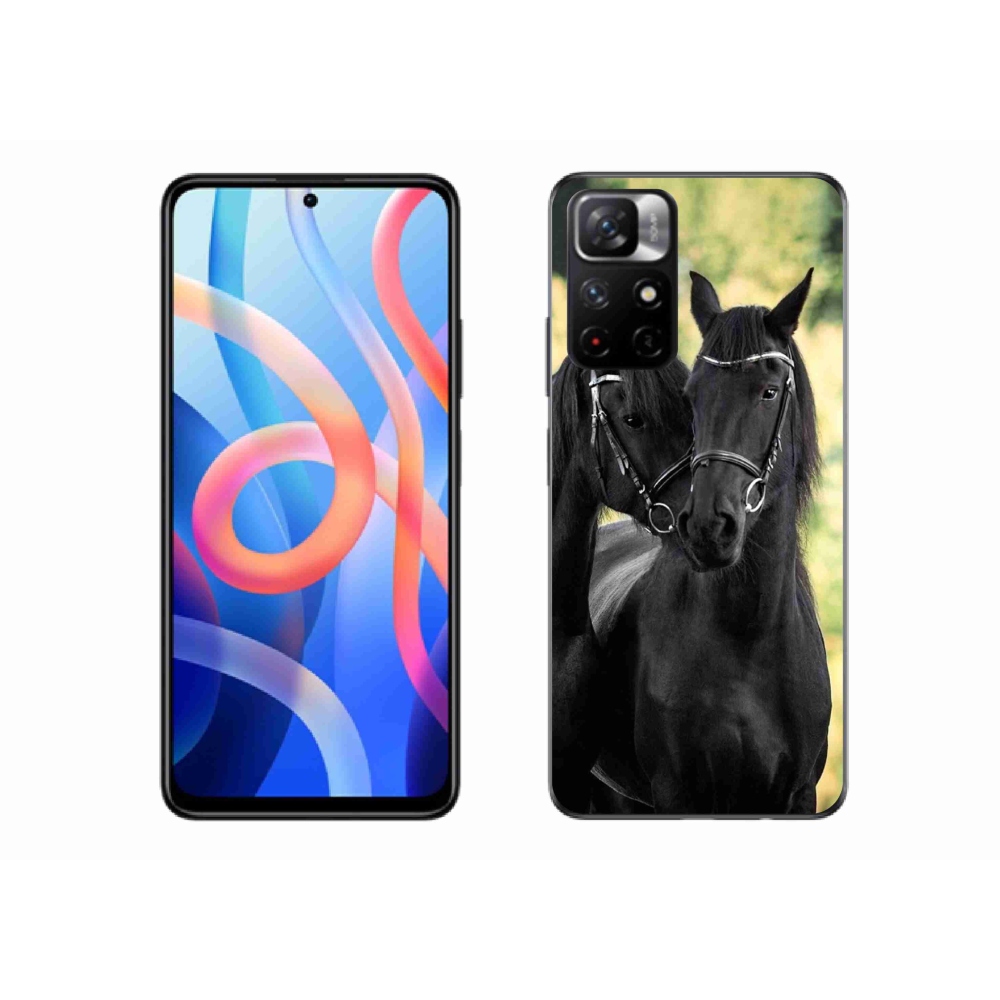 Gélový kryt mmCase na Xiaomi Poco M4 Pro 5G - dva čierne kone