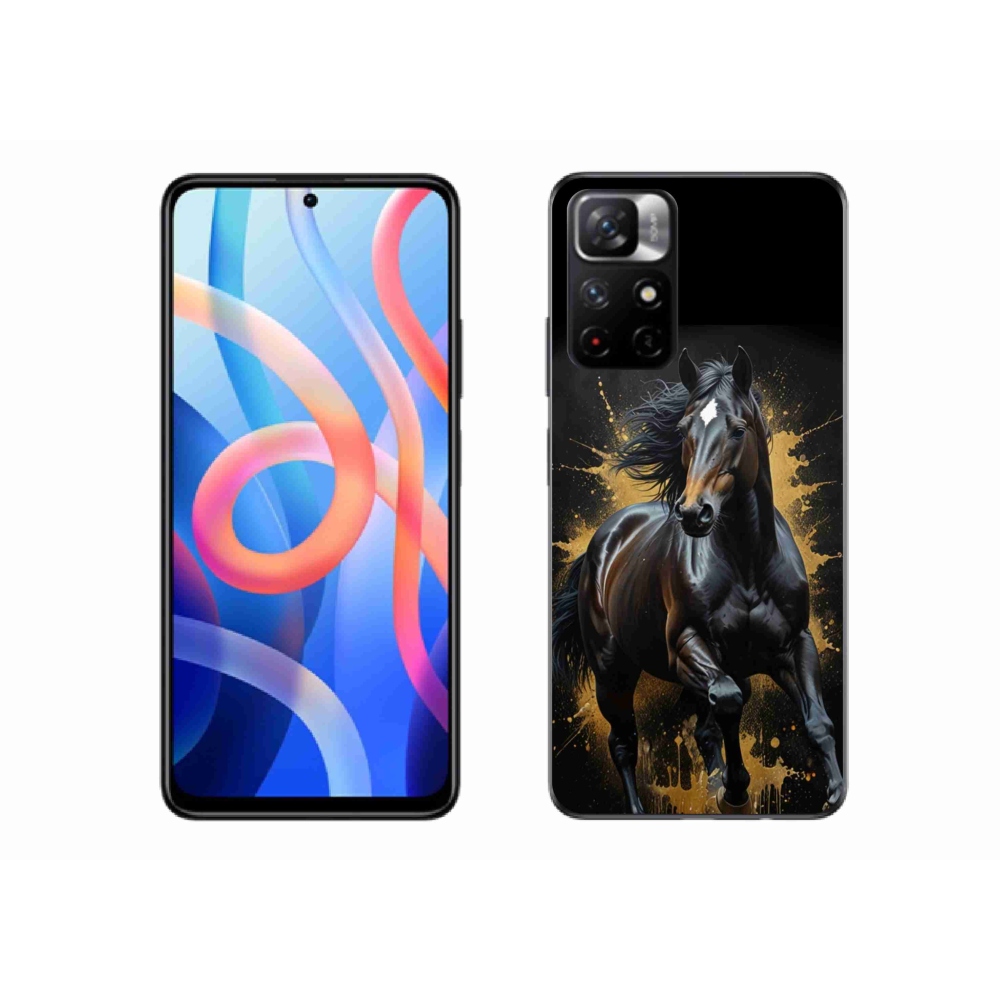 Gélový kryt mmCase na Xiaomi Poco M4 Pro 5G - elegantný čierny žrebec