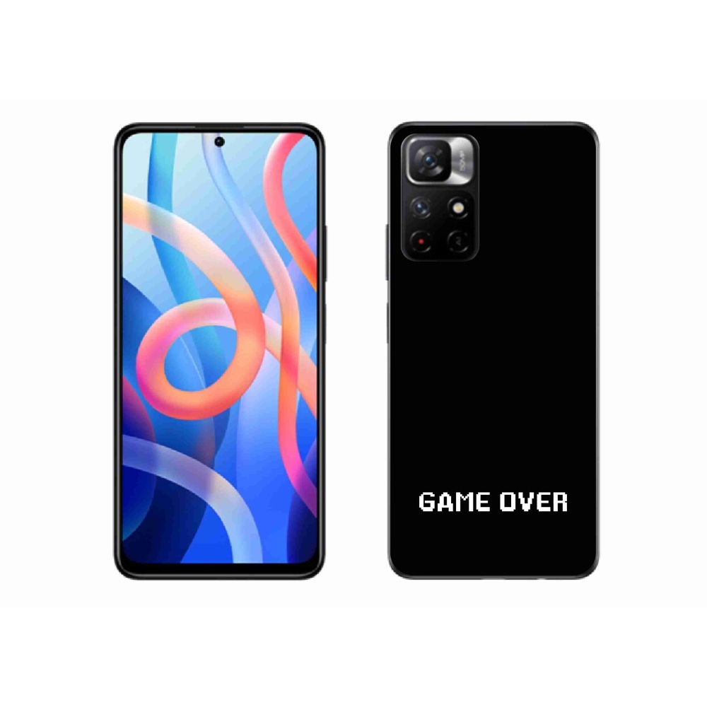 Gélový kryt mmCase na Xiaomi Poco M4 Pro 5G - game over čierne pozadie