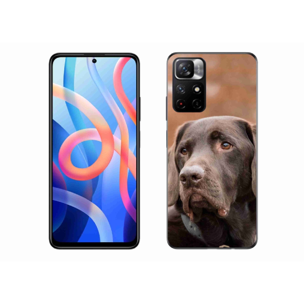 Gélový kryt mmCase na Xiaomi Poco M4 Pro 5G - hnedý labrador