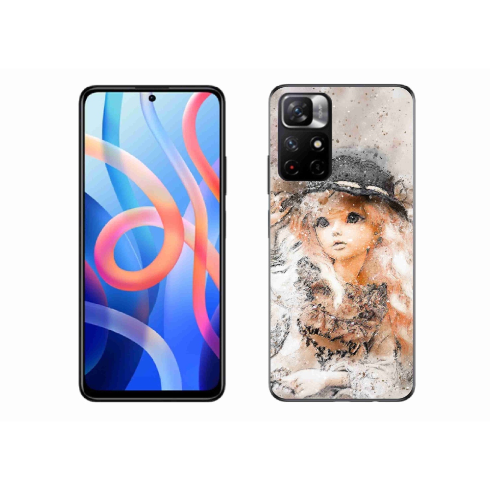 Gélový kryt mmCase na Xiaomi Poco M4 Pro 5G - dievčatko s klobúkom