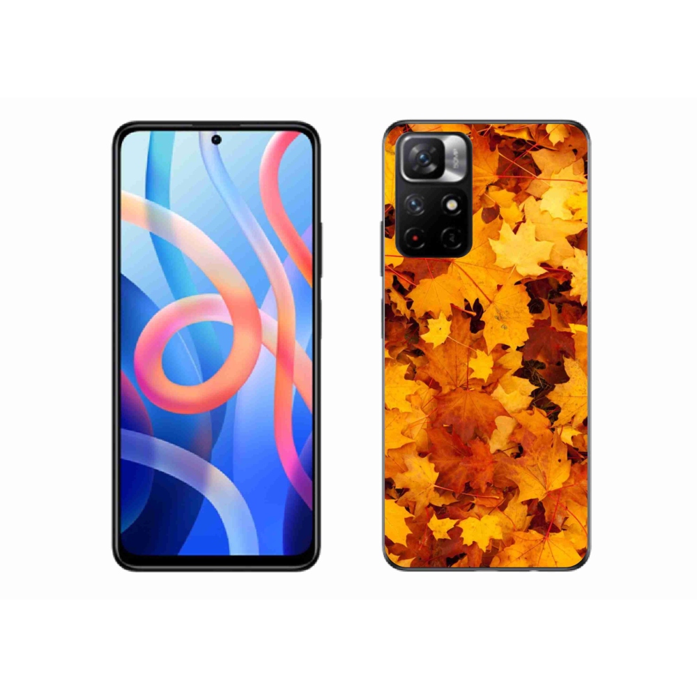 Gélový kryt mmCase na Xiaomi Poco M4 Pro 5G - javorové listy