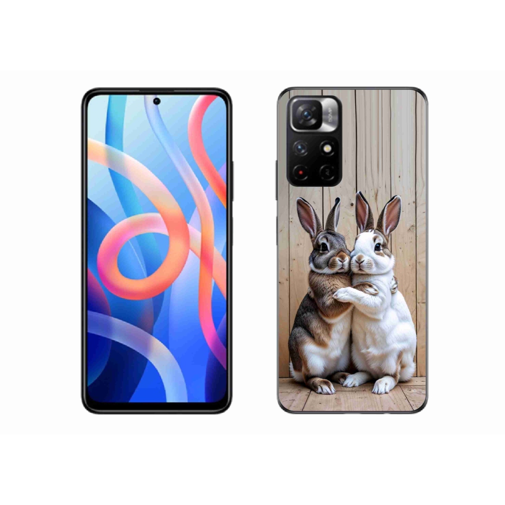 Gélový kryt mmCase na Xiaomi Poco M4 Pro 5G - králičie pár