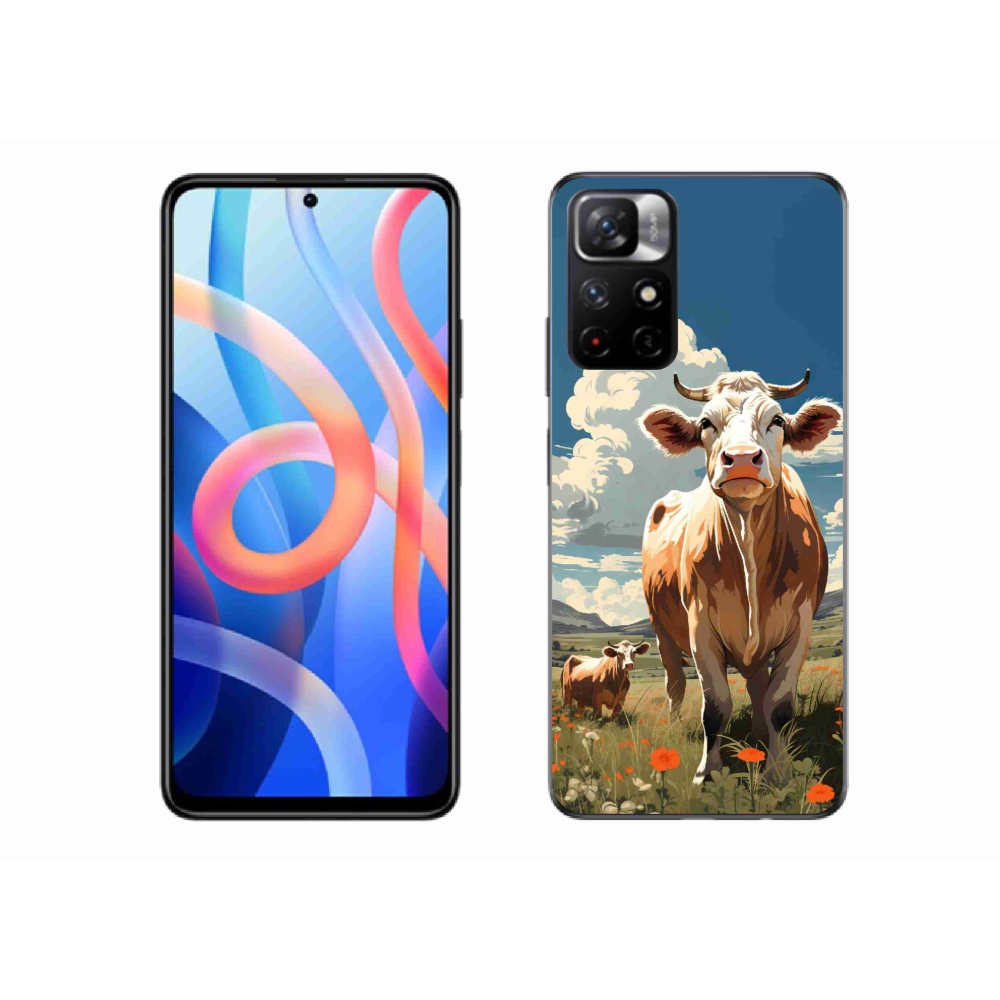 Gélový kryt mmCase na Xiaomi Poco M4 Pro 5G - kravy na lúke