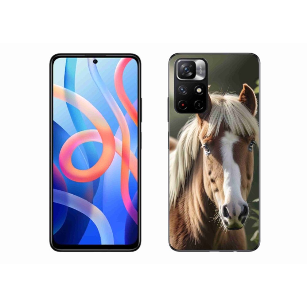 Gélový kryt mmCase na Xiaomi Poco M4 Pro 5G - kôň so svetlou hrivou