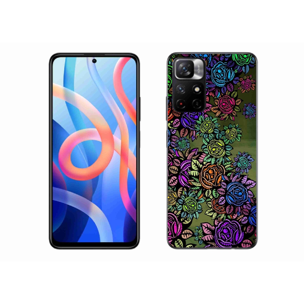 Gélový kryt mmCase na Xiaomi Poco M4 Pro 5G - kvety 6