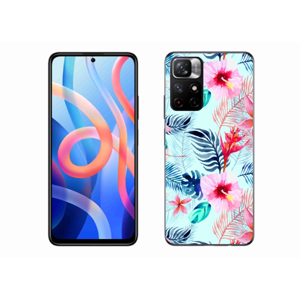 Gélový kryt mmCase na Xiaomi Poco M4 Pro 5G - kvety