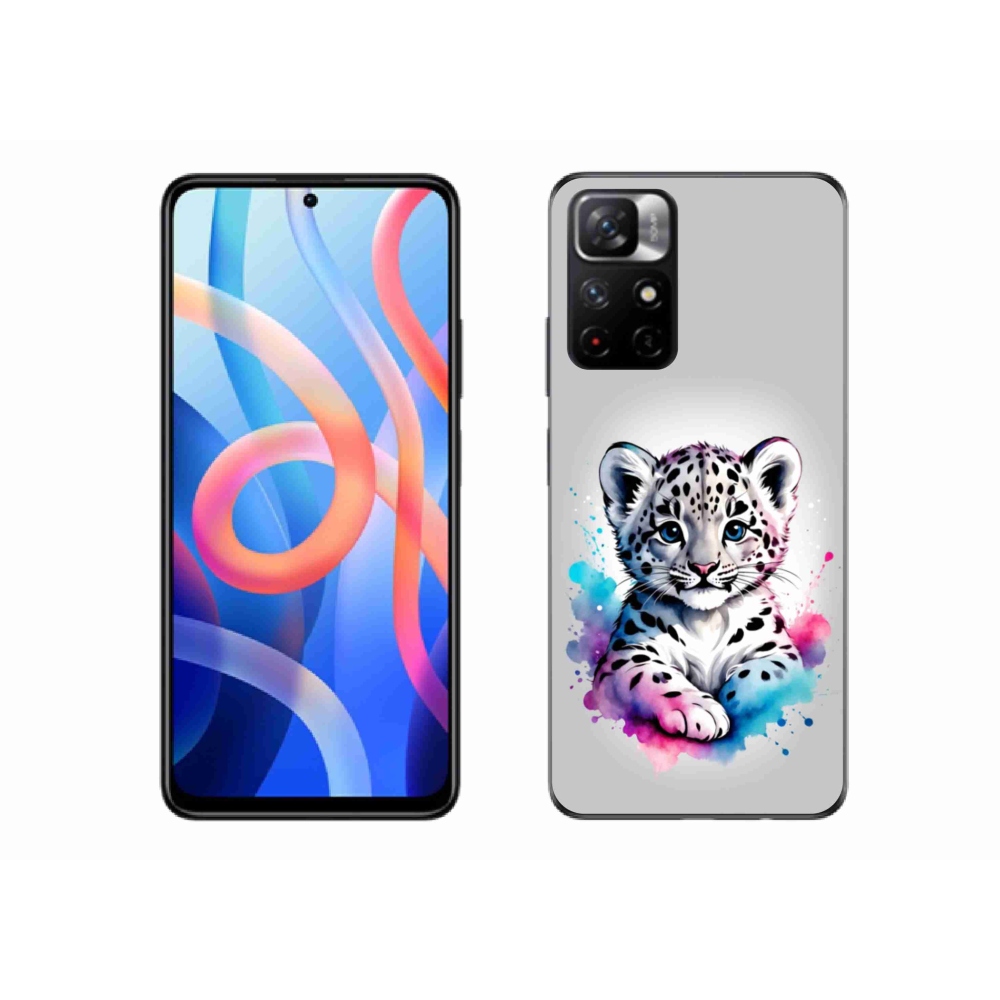 Gélový kryt mmCase na Xiaomi Poco M4 Pro 5G - leopardej mláďa