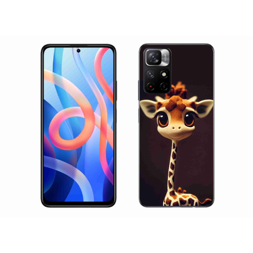 Gélový kryt mmCase na Xiaomi Poco M4 Pro 5G - malá žirafa