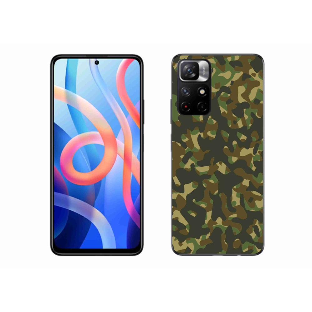 Gélový kryt mmCase na Xiaomi Poco M4 Pro 5G - maskáčový vzor 1