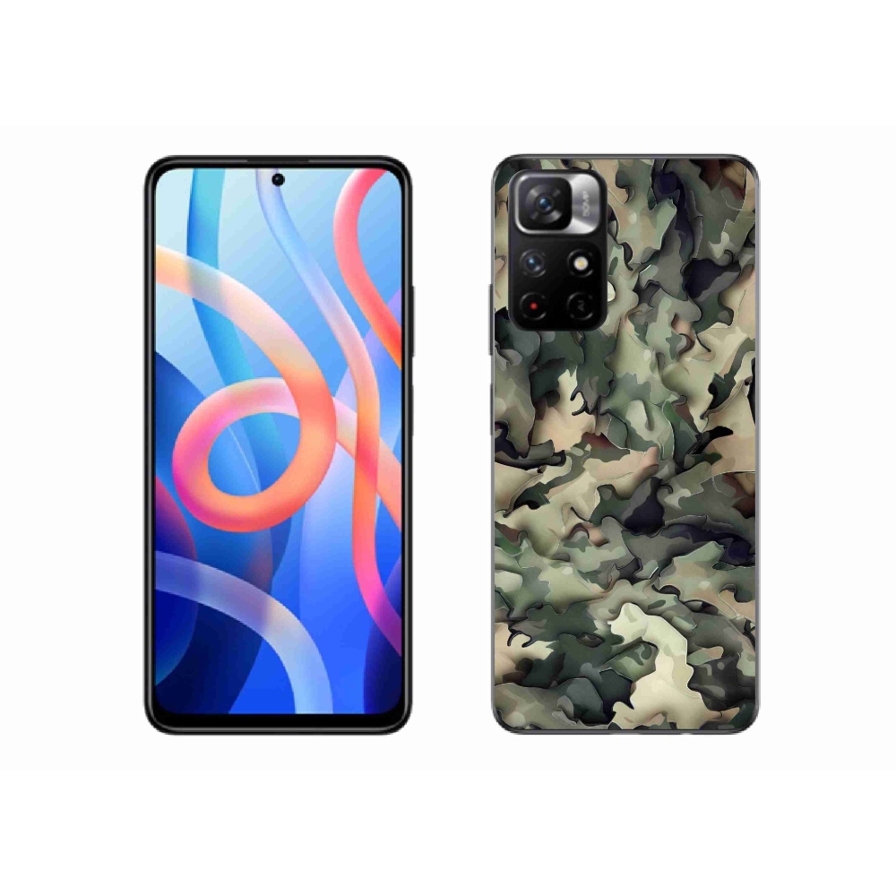 Gélový kryt mmCase na Xiaomi Poco M4 Pro 5G - maskáčový vzor 9