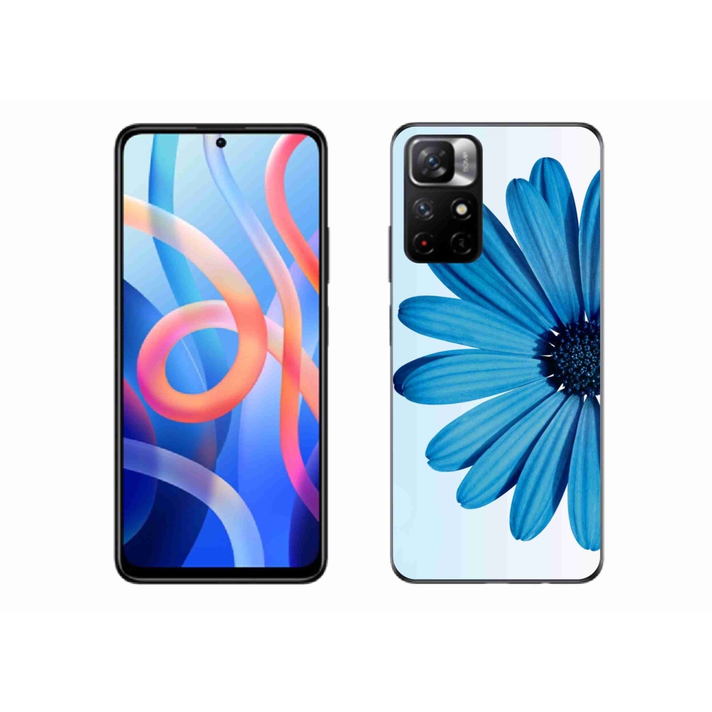 Gélový kryt mmCase na Xiaomi Poco M4 Pro 5G - modrá margaréta