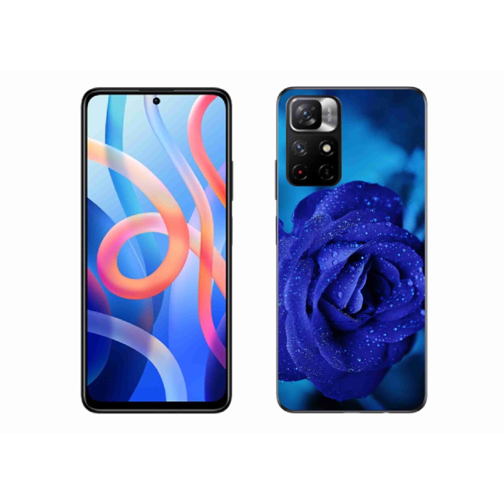 Gélový kryt mmCase na Xiaomi Poco M4 Pro 5G - modrá ruža