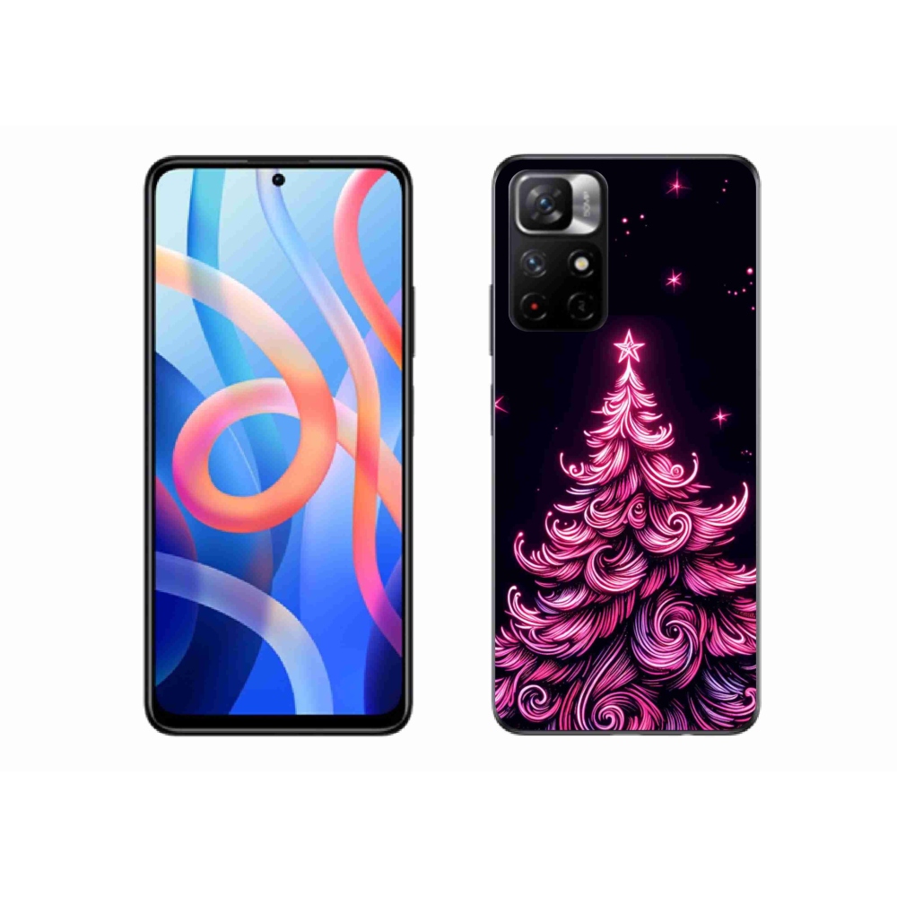 Gélový kryt mmCase na Xiaomi Poco M4 Pro 5G - neónový vianočný stromček 2