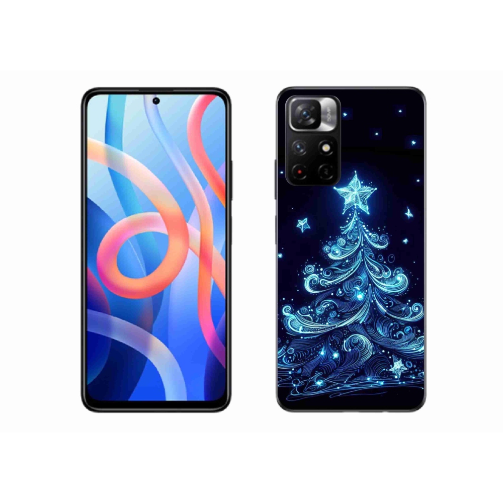 Gélový kryt mmCase na Xiaomi Poco M4 Pro 5G - neónový vianočný stromček 4