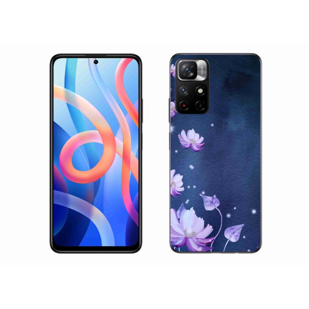 Gélový kryt mmCase na Xiaomi Poco M4 Pro 5G - padajúce kvety