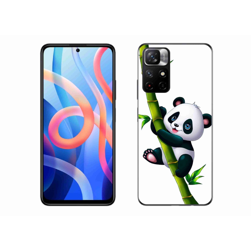 Gélový kryt mmCase na Xiaomi Poco M4 Pro 5G - panda na bambuse