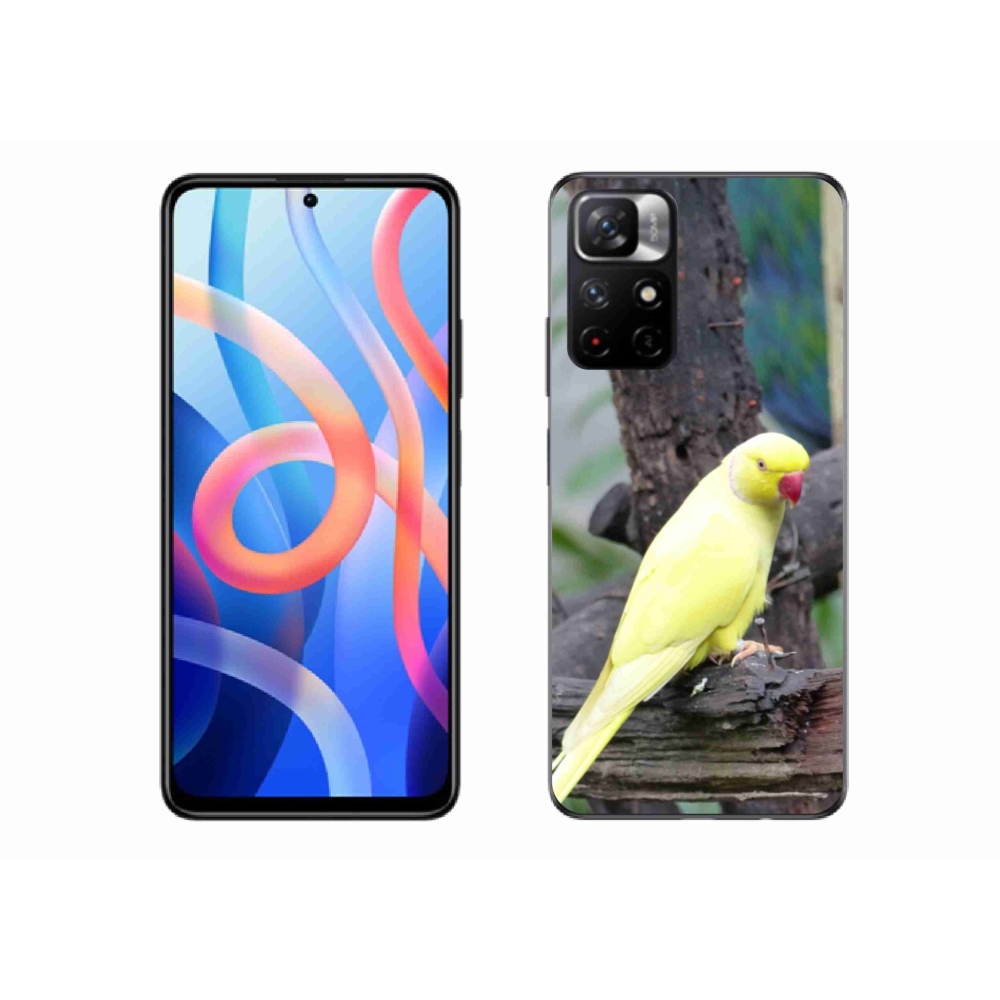 Gélový kryt mmCase na Xiaomi Poco M4 Pro 5G - papagáj alexander žltý