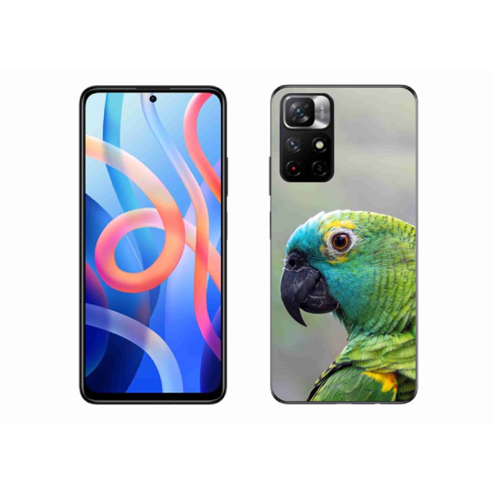 Gélový kryt mmCase na Xiaomi Poco M4 Pro 5G - papagáj amazoňan