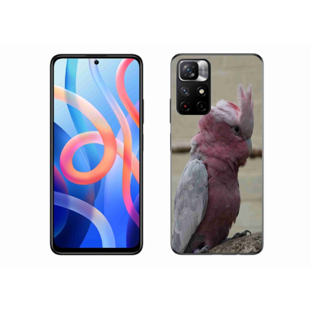 Gélový kryt mmCase na Xiaomi Poco M4 Pro 5G - papagáj kakadu ružový