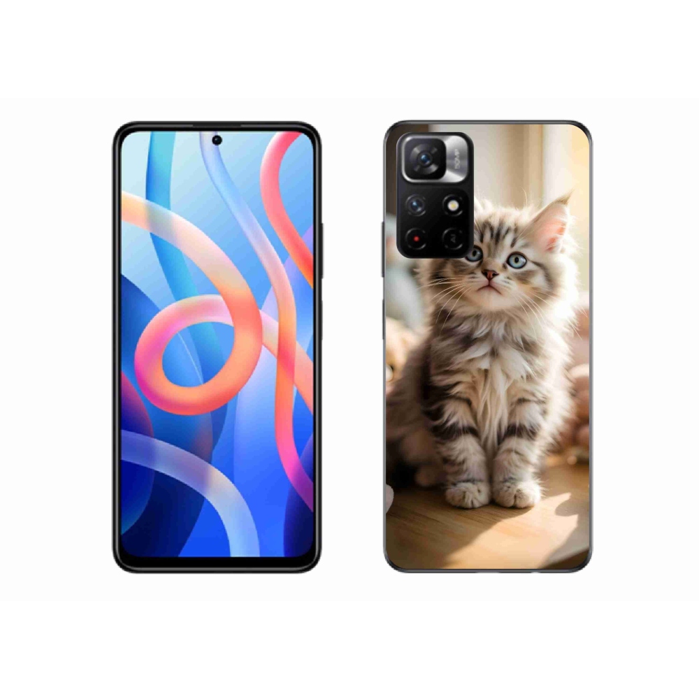 Gélový kryt mmCase na Xiaomi Poco M4 Pro 5G - roztomilé mačiatko 10