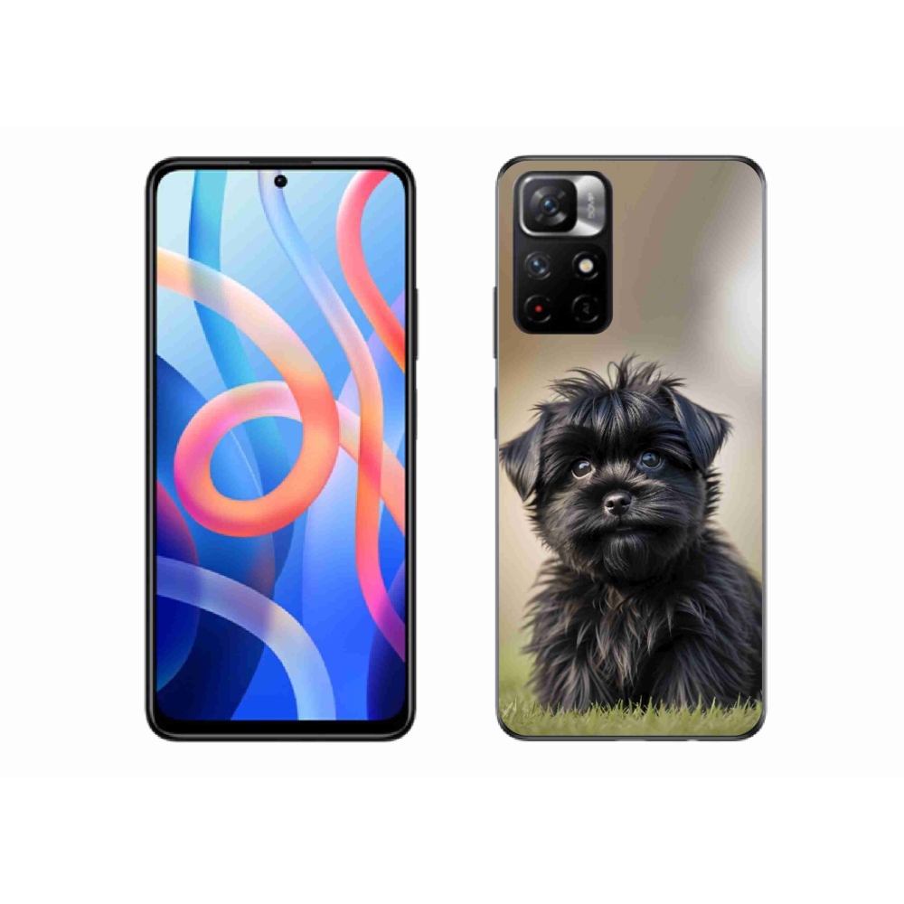 Gélový kryt mmCase na Xiaomi Poco M4 Pro 5G - roztomilý čierny psík