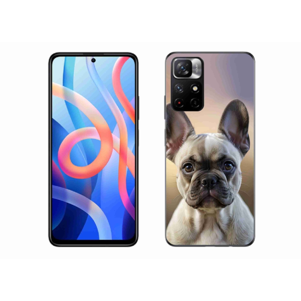 Gélový kryt mmCase na Xiaomi Poco M4 Pro 5G - roztomilý francúzsky buldoček
