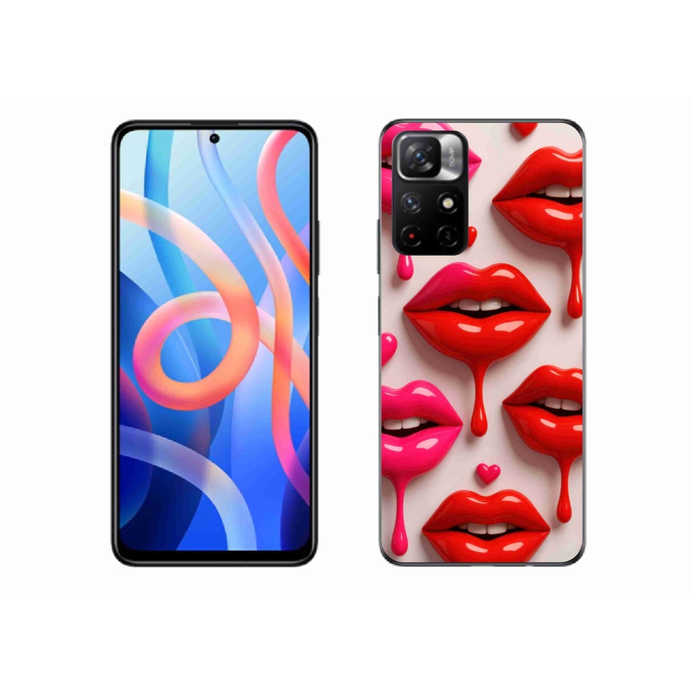 Gélový kryt mmCase na Xiaomi Poco M4 Pro 5G - pery 2