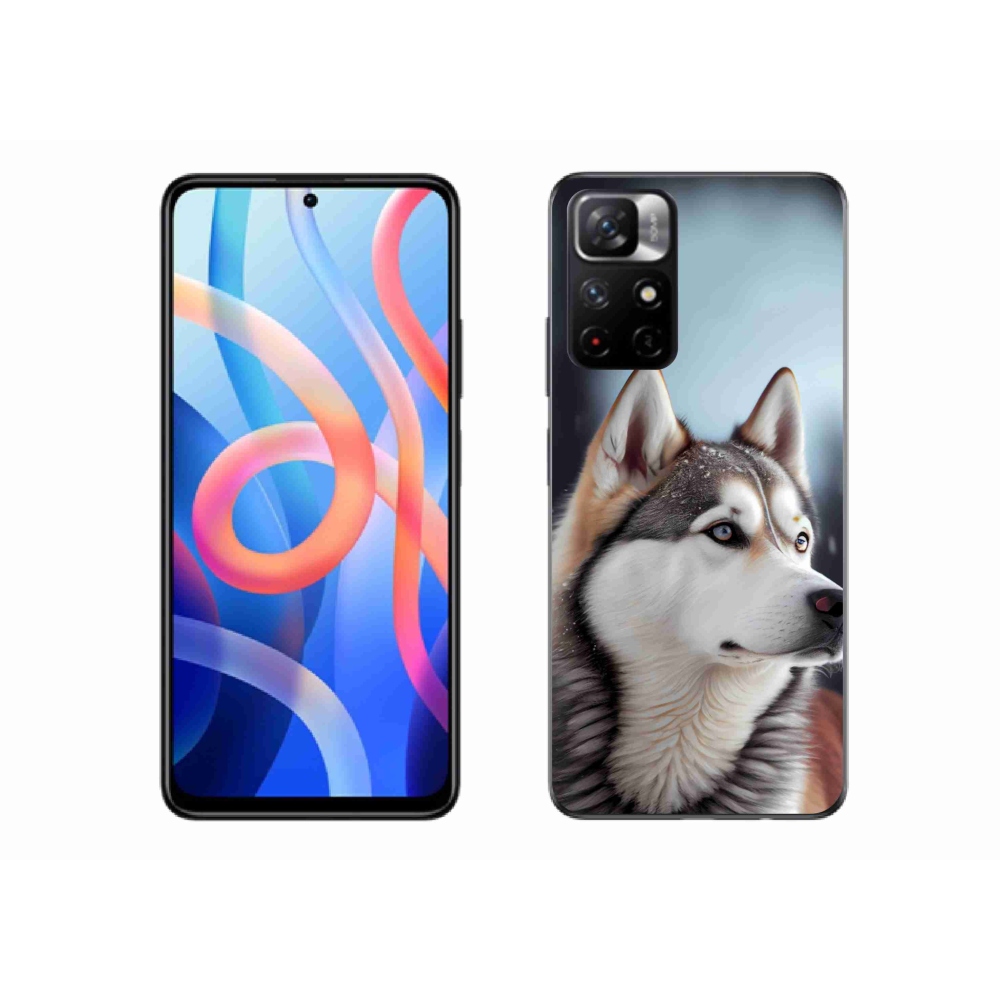 Gélový kryt mmCase na Xiaomi Poco M4 Pro 5G - sibírsky husky