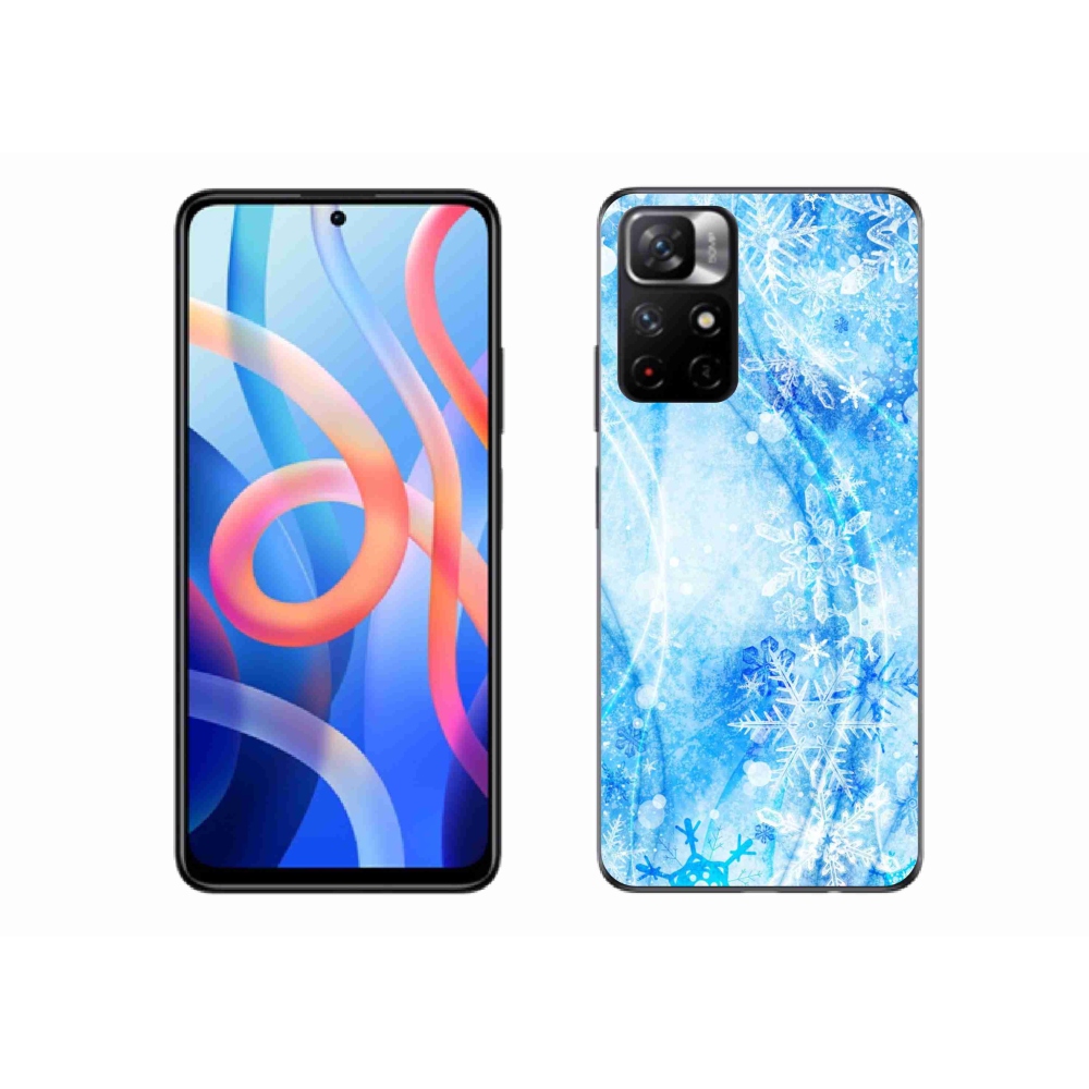 Gélový kryt mmCase na Xiaomi Poco M4 Pro 5G - snehové vločky