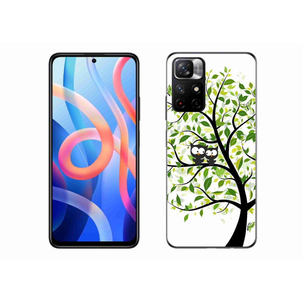 Gélový kryt mmCase na Xiaomi Poco M4 Pro 5G - malej sovy na strome