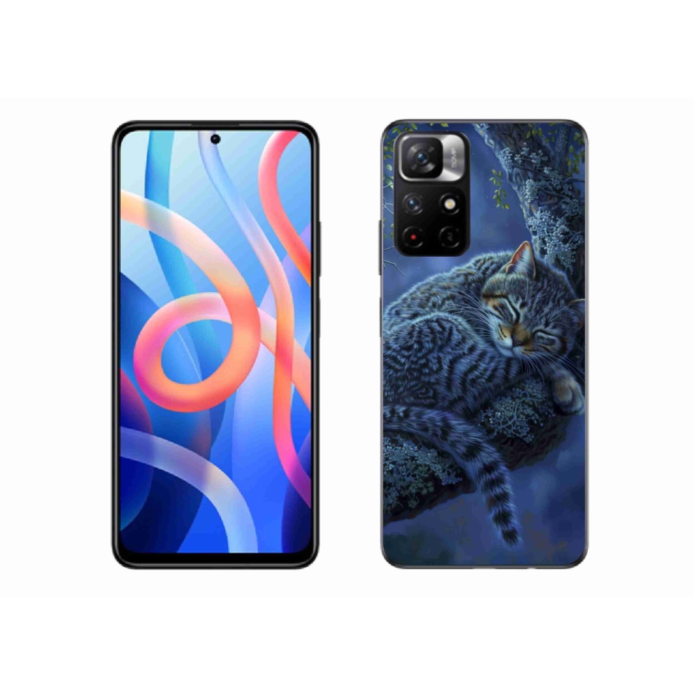 Gélový kryt mmCase na Xiaomi Poco M4 Pro 5G - spiaca mačka