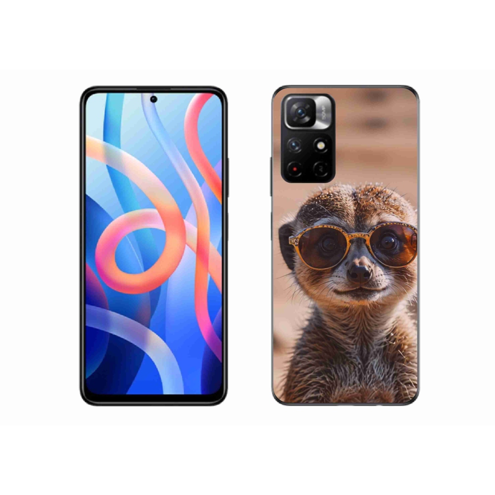 Gélový kryt mmCase na Xiaomi Poco M4 Pro 5G - štýlová surikata