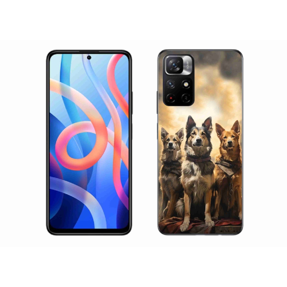 Gélový kryt mmCase na Xiaomi Poco M4 Pro 5G - tri psy
