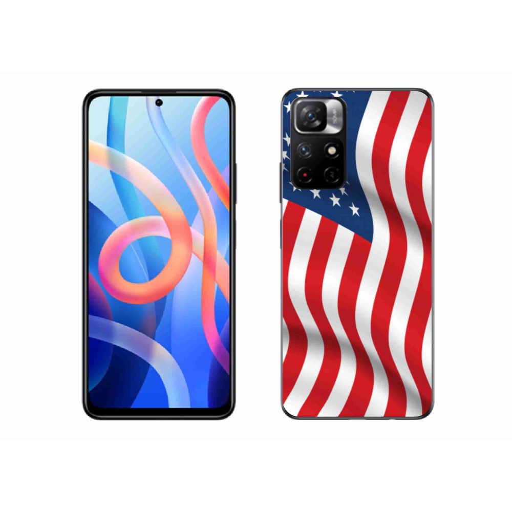 Gélový kryt mmCase na Xiaomi Poco M4 Pro 5G - USA vlajka