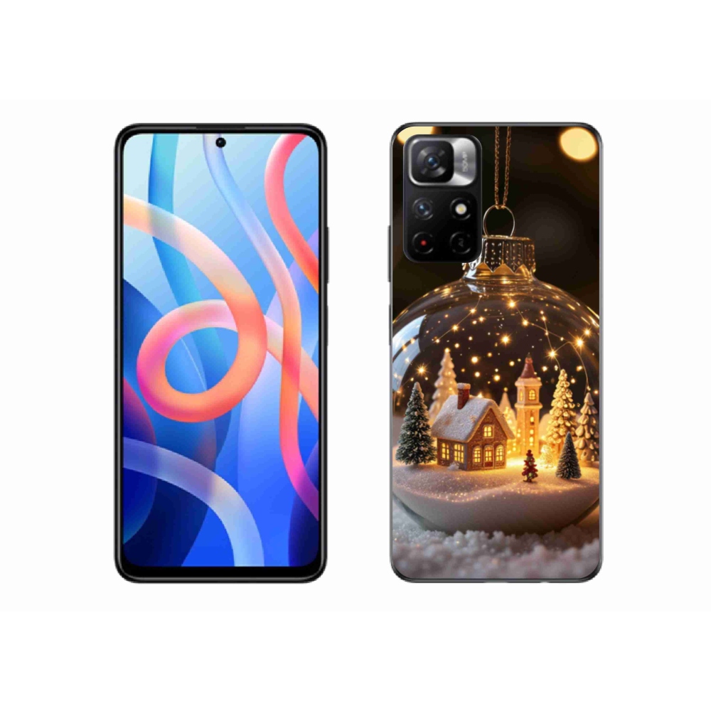 Gélový kryt mmCase na Xiaomi Poco M4 Pro 5G - vianočné gule 3