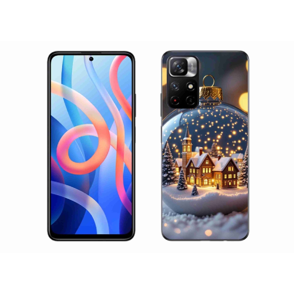 Gélový kryt mmCase na Xiaomi Poco M4 Pro 5G - vianočné gule 4