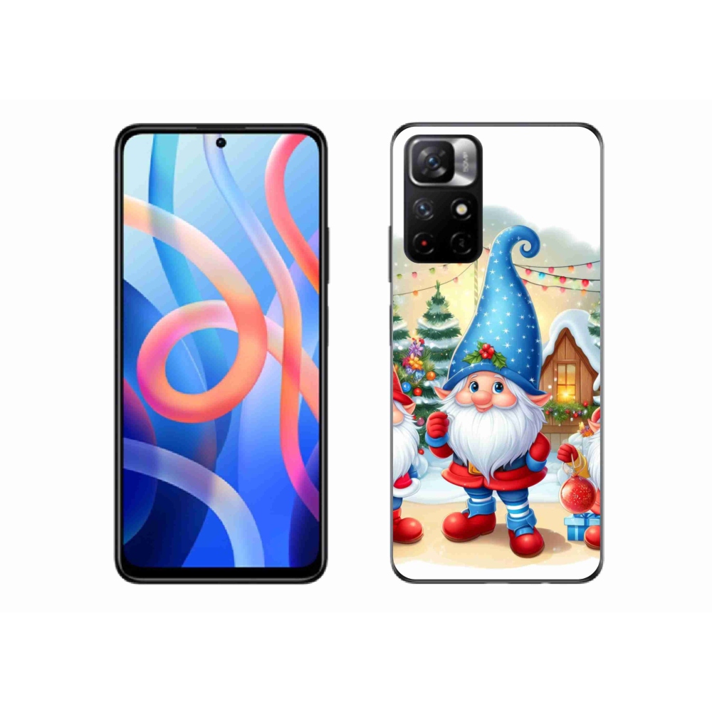 Gélový kryt mmCase na Xiaomi Poco M4 Pro 5G - vianočné škriatkovia