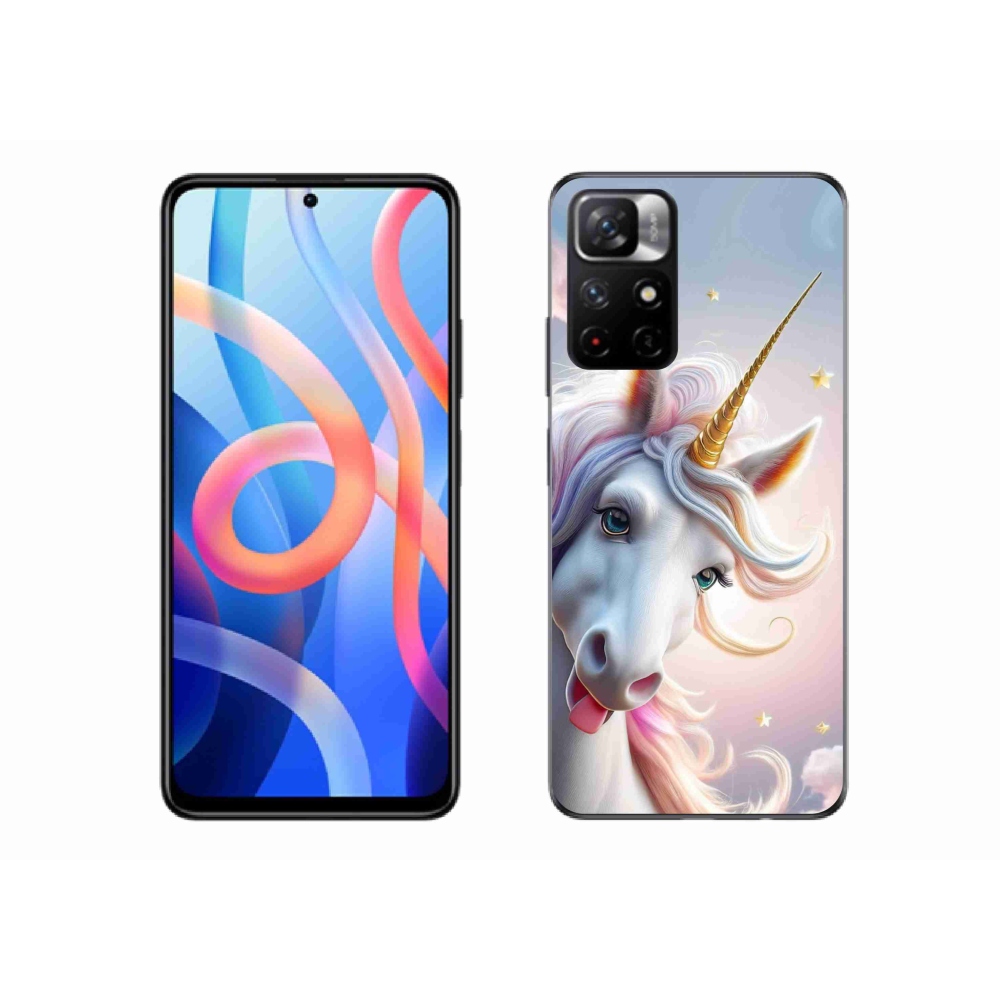Gélový kryt mmCase na Xiaomi Poco M4 Pro 5G - veselý jednorožec