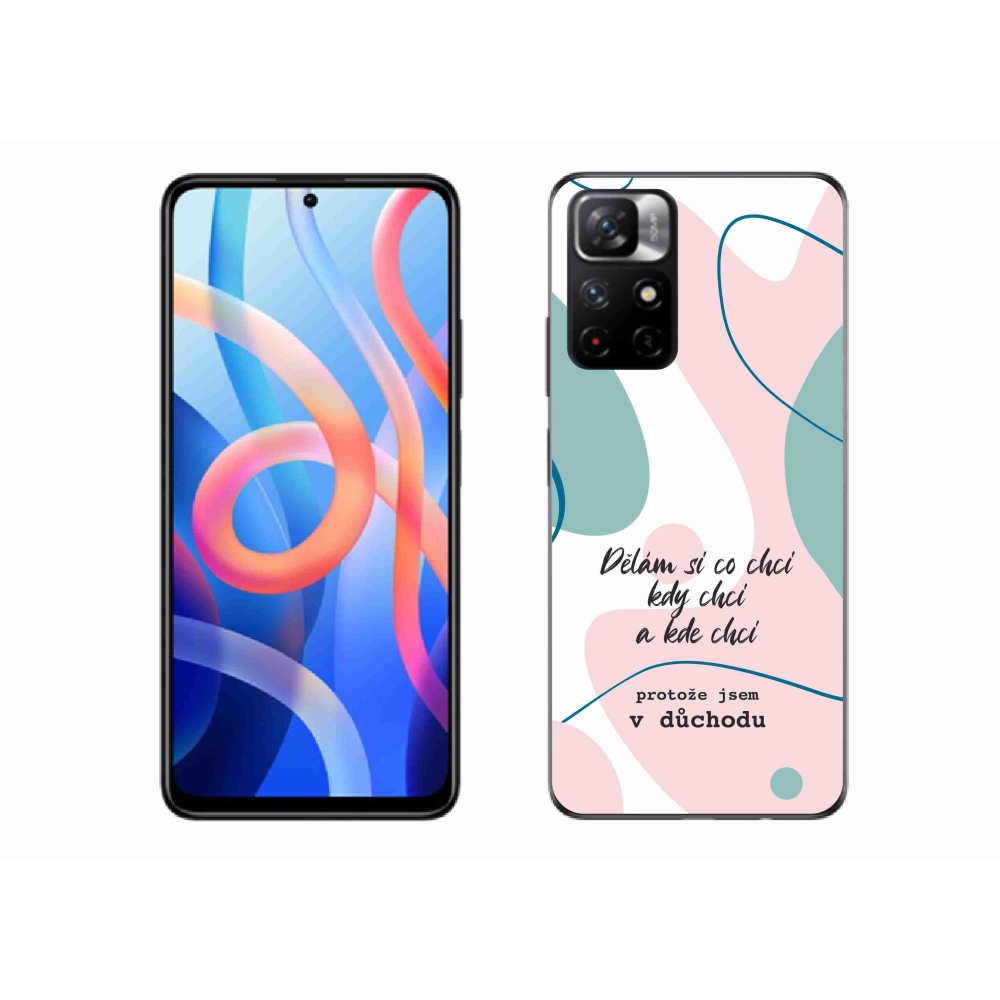 Gélový kryt mmCase na Xiaomi Poco M4 Pro 5G - vtipný text 10 biele pozadie