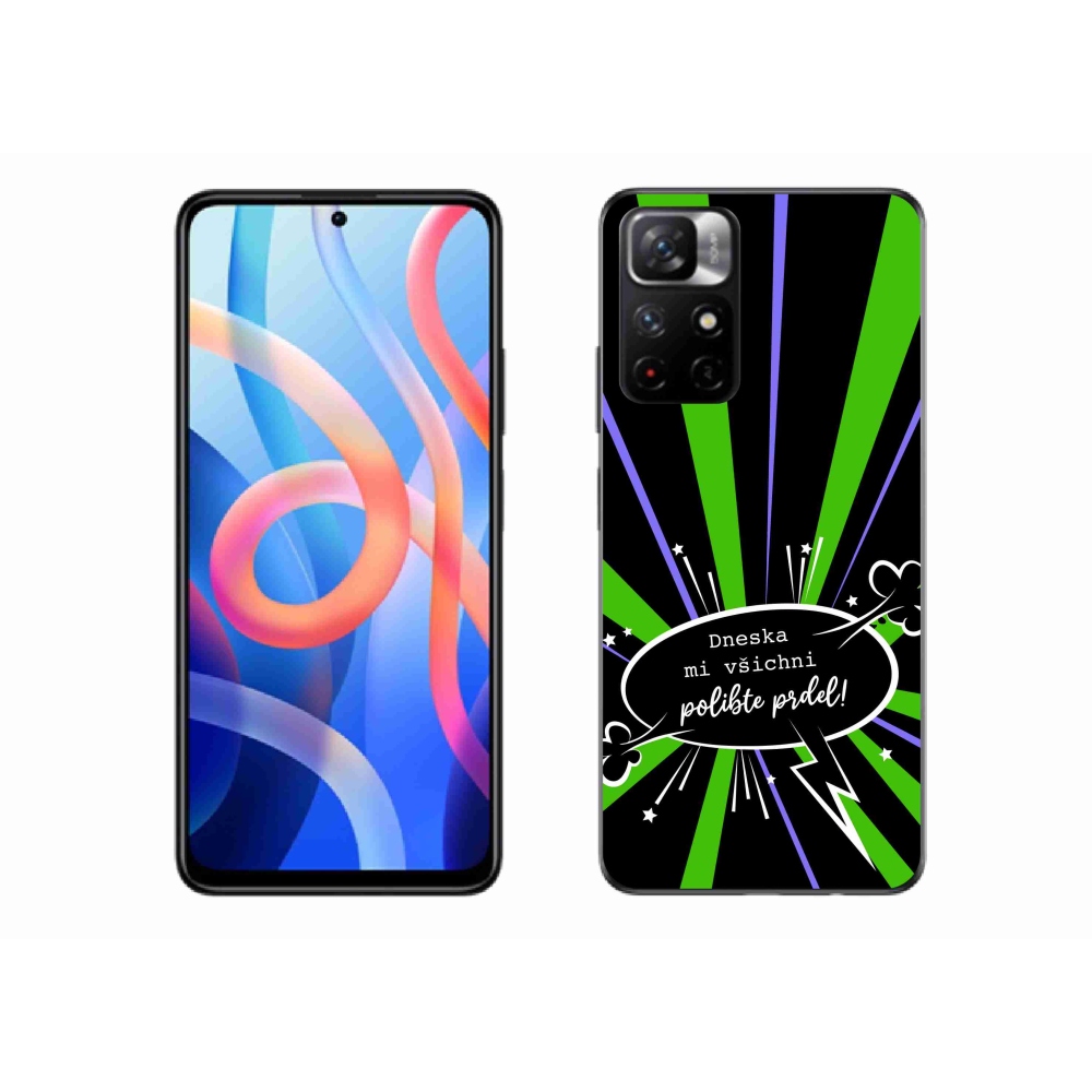 Gélový kryt mmCase na Xiaomi Poco M4 Pro 5G - vtipný text 15 čierne pozadie