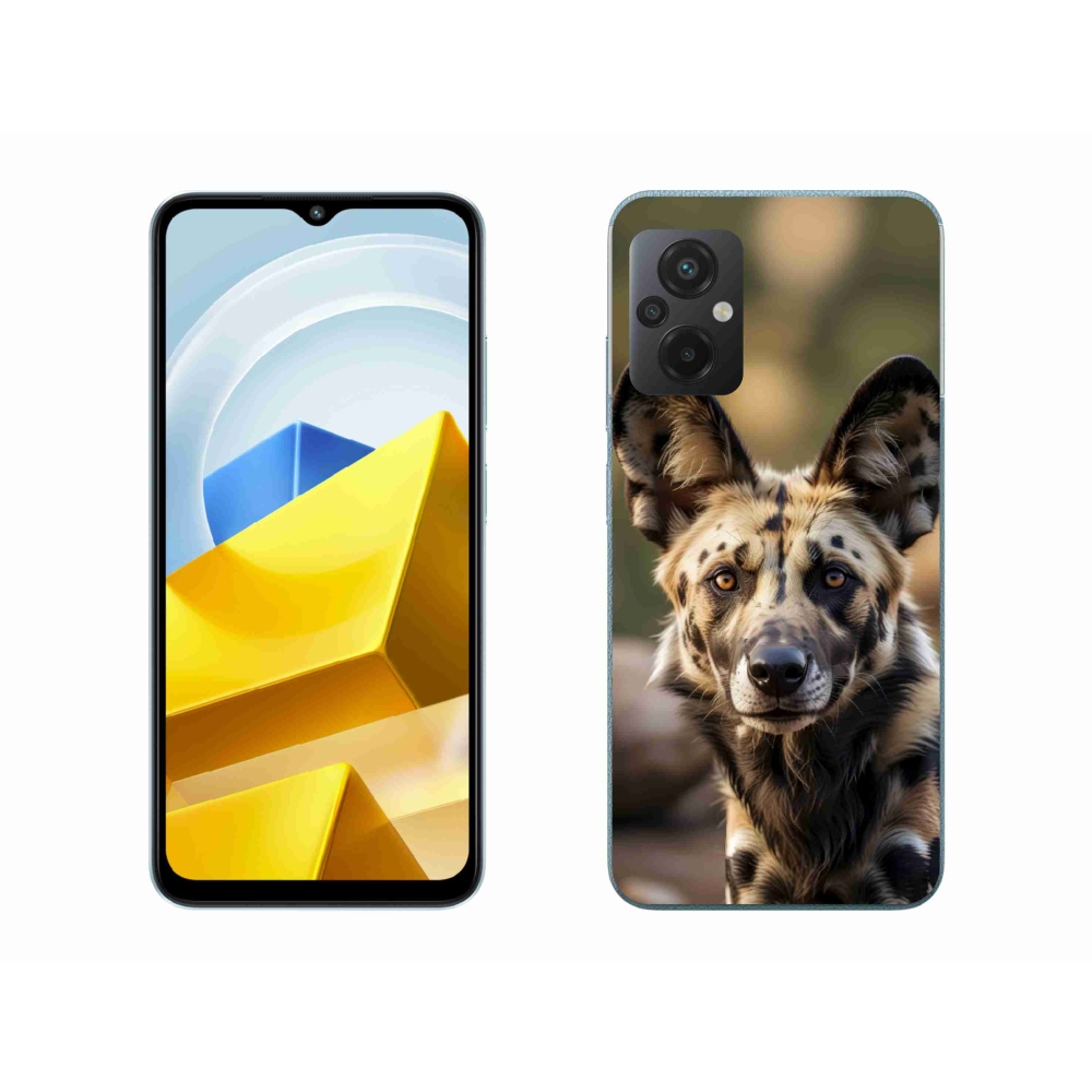 Gélový kryt mmCase na Xiaomi Poco M5 4G - africký divoký pes
